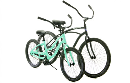 Kids and Small Rider Aluminum Cruiser Bikes, Gravity Salty Dog Aluminum Cruiser Bicycles  for Comfy Town, Neighborhood or Beach Riding Kids and Small Rider Aluminum Frame Cruisers in Stylish and Cute Custom Colors