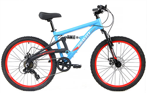 BikeShop Quality Aluminum Shimano  Full Suspension Mountain Bikes  Lil Riders Gravity FSX24