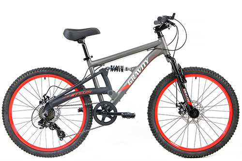 BikeShop Quality Aluminum Shimano  Full Suspension Mountain Bikes  Lil Riders Gravity FSX24