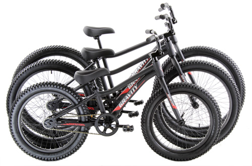 *ALL BIKES FREE SHIP48USUS, NO SALES TAX Collected 47 States  Bike Shop Quality Aluminum Fat Tire MTB Fat Bikes for Lil' Riders Available in THREE Wheel Sizes to Fit Most (20inch, 24inch or 26inch Wheels) Gravity Monster3 One Speed Fat Bikes with up to 3 inch Tires for Town, Neighborhood or Trail Riding