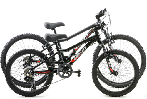   Bike Shop Quality Aluminum Shimano Drivetrain Mountain Bikes for Lil' Riders Gravity Nugget w Front Suspension for Town, Neighborhood or Trail