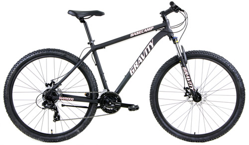 NEW Gravity BaseCamp 29 DLX24 LOCKOUT Front Suspension, Disc Brake Mountain Bikes  w/Advanced MicroShift MEZZO 24 Spd Drivetrain and SUNTOUR Cranks FREE KICKSTANDS! Click to see enlarged photo