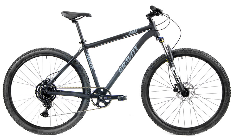 Fast Aluminum Front Suspension 29er, OffRoad, Commuter Bikes
Gravity OffRoadCUES 1BY9 Speed, ALU Rims, Shimano CUES 1BY9 Speed Front Suspension 29er and OffRoad Specific Components, Hydraulic Disc Brakes