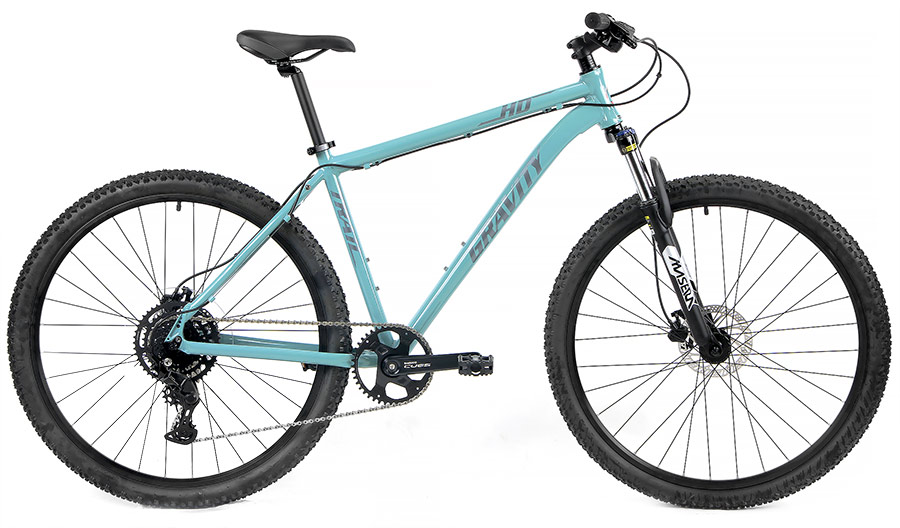 Fast Aluminum Front Suspension 29er, OffRoad, Commuter Bikes
Gravity OffRoadCUES 1BY9 Speed, ALU Rims, Shimano CUES 1BY9 Speed Front Suspension 29er and OffRoad Specific Components, Hydraulic Disc Brakes