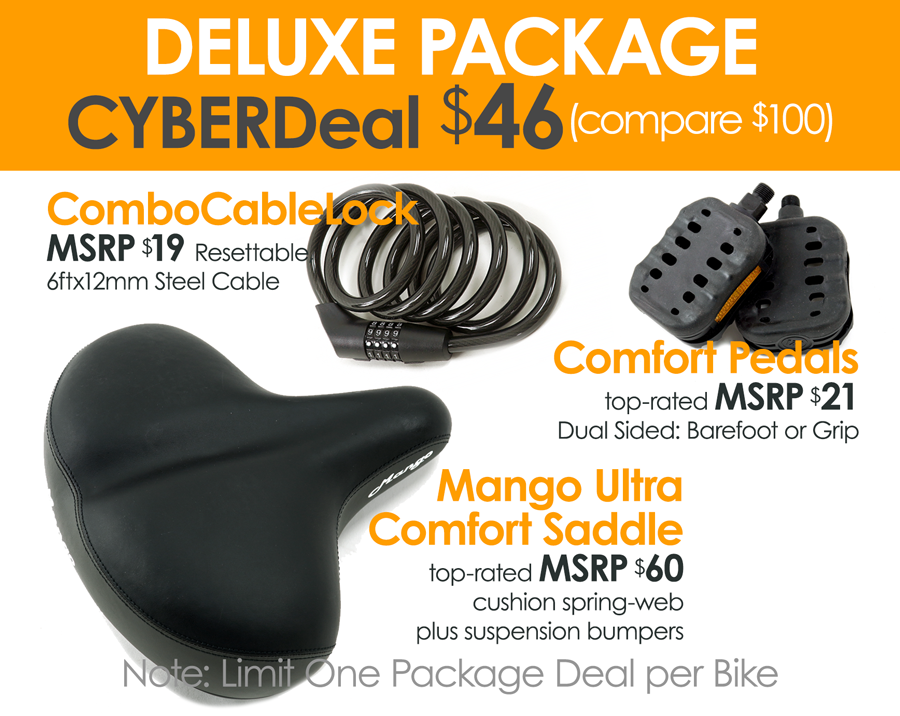 Blue Aluminum Mens or Ladies Cruiser Haven Harbor 8 Speed Aluminum Cruiser Mountain Bike