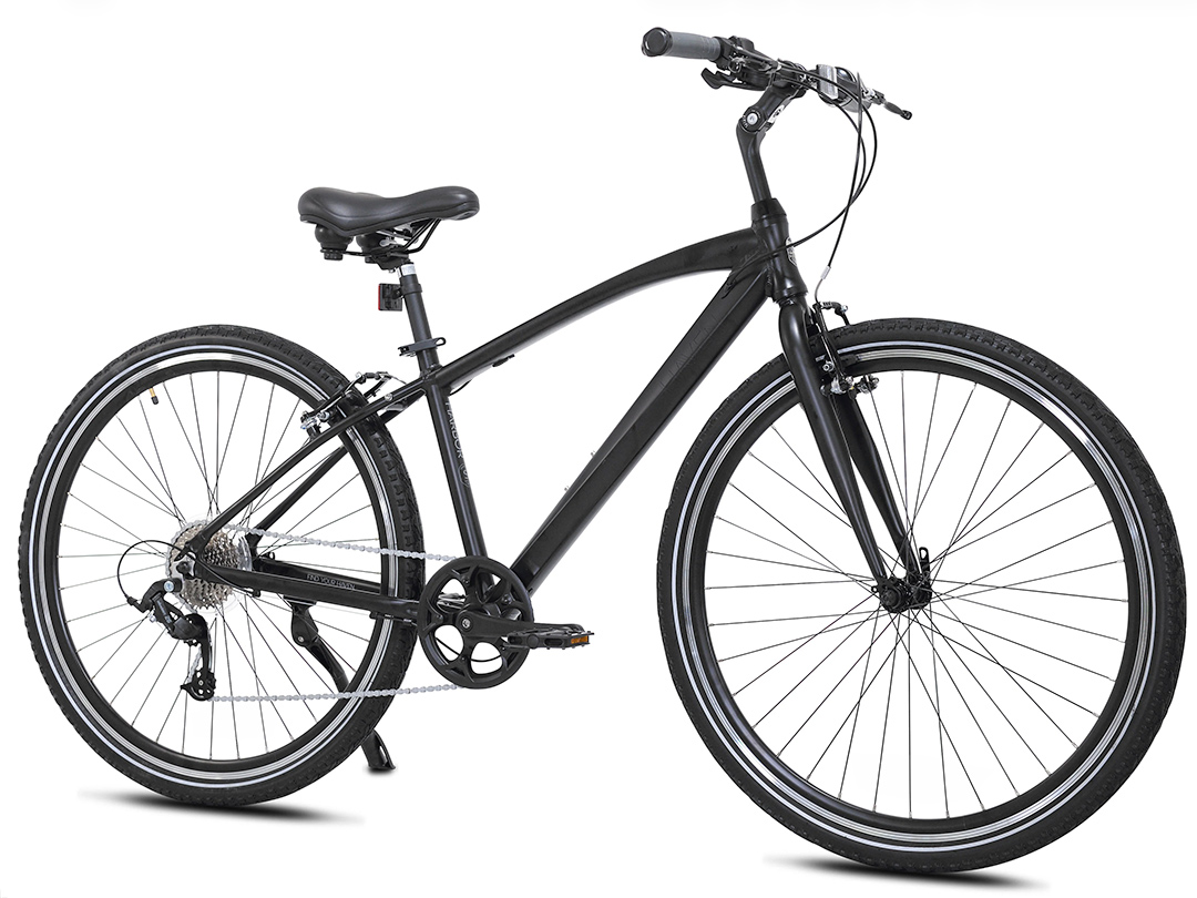 MatteGray Haven Harbor 8 Speed Aluminum Cruiser Mountain Bike