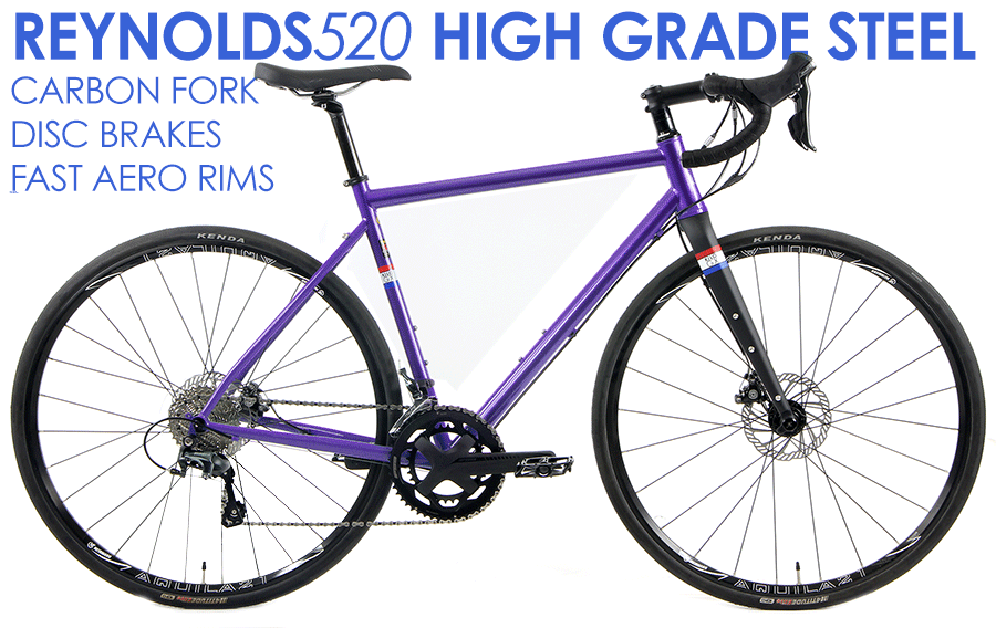 HighGrade Steel Mercier Gravel Bikespowerful Disc Brakes,   Shimano R4700 2X10Spd, Kenda   Tires