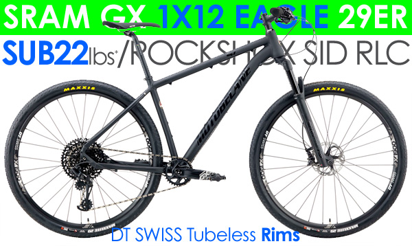 Sub 22lbs* Super Light Hardtails Motobecane FLY 29 XO1 Eagle 1x12, SID RACE Forks SRAM EAGLE 1x12, DT SWISS Tubeless Compatible 29er 12x124mm ThruAxle Mountain Bikes