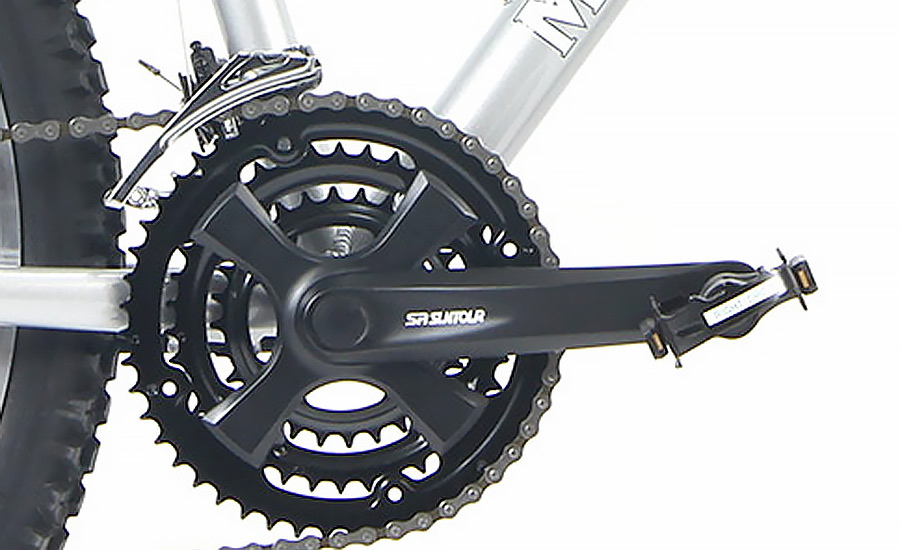 Genuine Shimano / Suntour 21 Speed Drivetrain Aluminum Ladies Mountain Motobecane 300HTW Mountain Bike