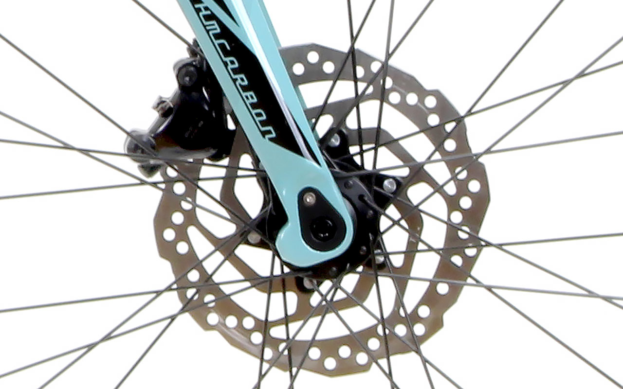 Hydraulic Disc Brakes, Carbon Forks with Trifecta BrazeOns