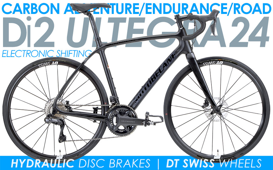 *ALL BIKES FREE SHIP 48 Fast Carbon Adventure Gravel Endurance Road Bikes
Motobecane Le Champion CF Disc Di2 Ultegra, DT SWISS Wheelset, Shimano 24 Speed (2X12) Electronic Shifting, R8170 Di2, Shimano Ultegra Components, Hydraulic Disc Brakes Riding