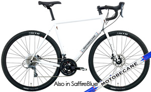 High Grade Steel Gravel Adventure Bikes NEW Motobecane Strada CM Sport Tubeless Compt Wheels, Powerful Disc Brakes, Available Now / List $1699 Shimano Claris 24 Speed STI Drivetrains | SALE $699