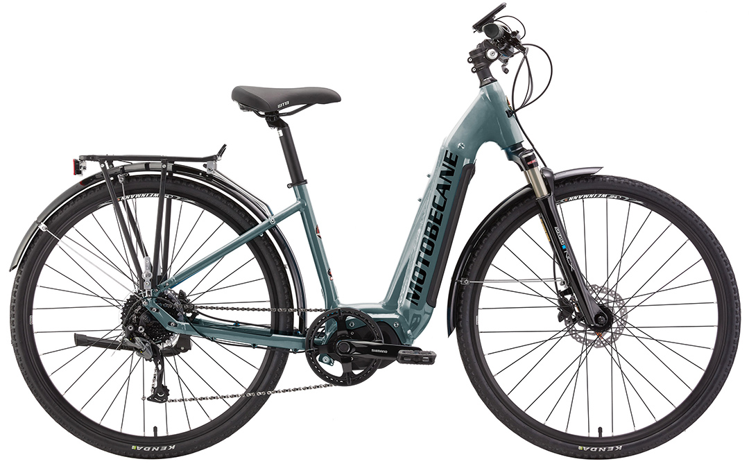 MetallicGray Motobecane Elite eUrban LowStep Shimano STEPS Mid-Drive eBike
