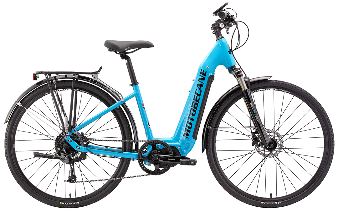 EggBlue Motobecane Elite eUrban LowStep Shimano STEPS Mid-Drive eBike