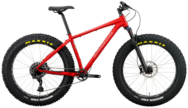 Motobecane 2018 NightTrain ONEBy, Rockshox Bluto Equipped Incredible Hydroformed ALU Fat Bikes, SRAM GX 1x11Spd Fat Tire Mountain Bikes with Tapered HeadTubes, Thru-Axles