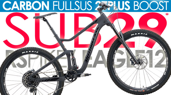 Carbon Fiber 2020 Motobecane HAL CF Boost 27Plus 27.5 Full Suspension Carbon Fiber Mountain Bikes FULL SRAM GX EAGLE EAGLE 1X12 Speed Rockshox PIKE 150mm Forks
