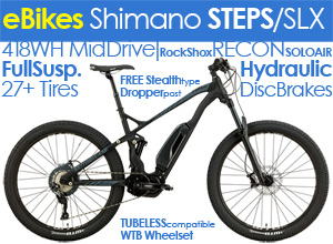 eBikes Electric FULL Suspension 27.5+  "Travel* Motobecane HAL eBoost ELITE