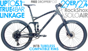 Save Up with to Forks, more SRAM, 650b Shimano 27.5 Bikes Equipped Rockshox or and 60% Titanium Off Mountain