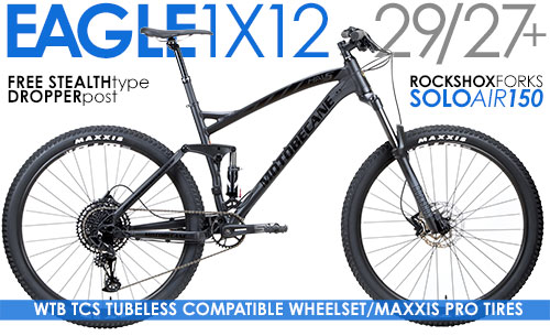 HAL5.5 RECON Full Suspension
27.5+ with Up to 5.5" Travel
Compare $3495 | SALE $1499 +FREE SHIP 48US
Shop Now Click HERE (Ltd Qtys,CheckOutASAP)