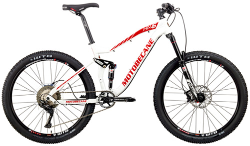  Motobecane HAL6 XT11 Edition 27.5 / 650B Full Suspension Mountain Bikes Shimano Deore XT M8000 1x11 Speed Der. Shimano M7000 Hydraulic Disc Brakes Rockshox Revelation 150mm Forks