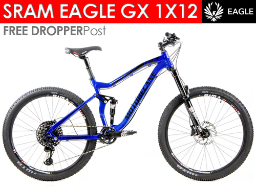 2019 Motobecane HAL6 EAGLE LTD 27.5 / 650B Full Suspension Mountain Bikes SRAM EAGLE 1x12 Speed Shimano M7000 Hydraulic Disc Brakes Rockshox Pike 160mm Forks