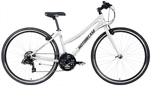 Save Up to 60% Off New Aluminum, Full Shimano Drivetrain Hybrid Bikes 2025 Motobecane Cafe Latte in Mens and Ladies