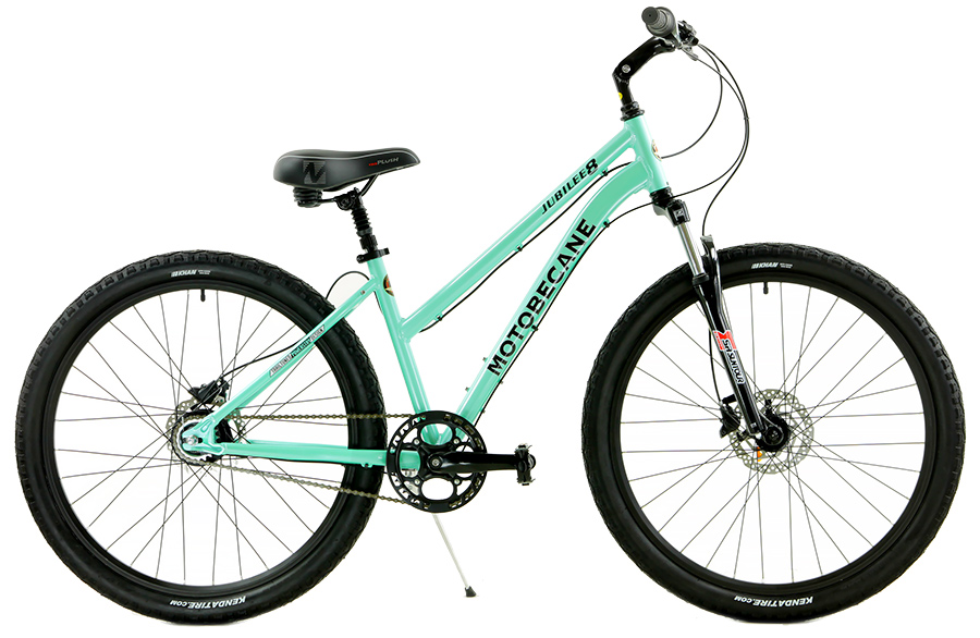 Black Hybrid Flatbar City Motobecane Jubilee EIGHT Disc Mountain Bike
