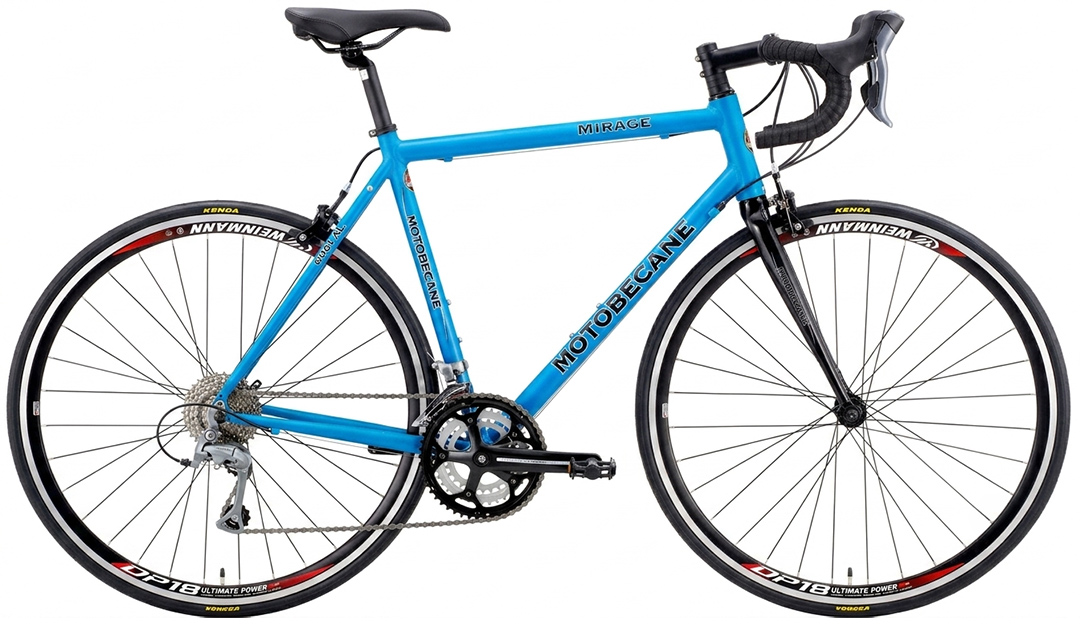 Matte Electron Blue Motobecane Mirage SLX-XTL carbon fork aluminum road bike