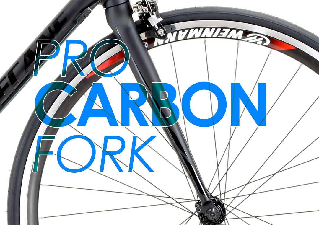 Motobecane Mirage SL-XTL straight blade carbon fork detail