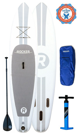 iRocker 11 Foot SUP, Stand Up Paddle Boards PROMO SALE Super Portable Inflatable Stand Up Mil Grade Material Paddle Boards, Includes FREE Pump, FREE Paddle and FREE BackPack