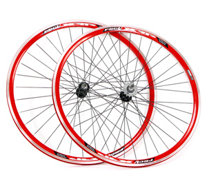 FREE SHIP 48 STATES*  Vuelta PRO V Fixie Track Bicycle Wheelsets PROMO SALE Super Fast Aero Rim Fixie Track Wheels with Smoothest Precision Bearing Hubs Available in New Custom Rim Colors