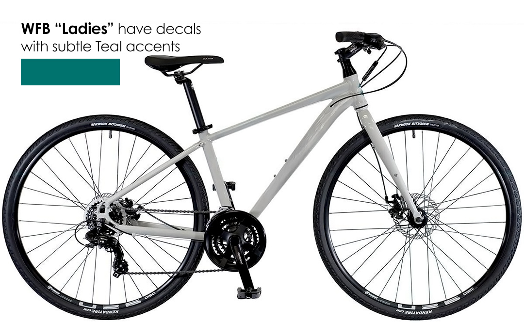 WFB URBAN ELITE, HydroformAluminum, Urban/Hybrid Bikes
Comfortable/Upright Bikes with Powerful Disc Brakes 
