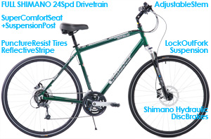 Windsor Rover 4.0 Shimano Hydraulic Disc Brake Hybrid Adventure bikes