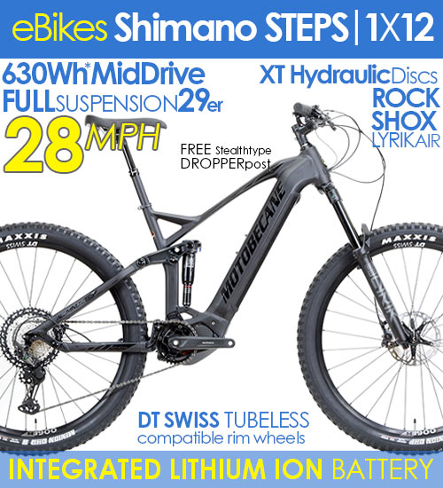SHIMANO STEPS E5000 / 504WH MID-DRIVE TOP RATED ADVENTURE HYBRID, SHIMANO 1X12SPD! SHIMANO STEPS SYSTEM, WTB TCS WHEELS + COMPARE $4500 NOW $2199+FREE SHIP48