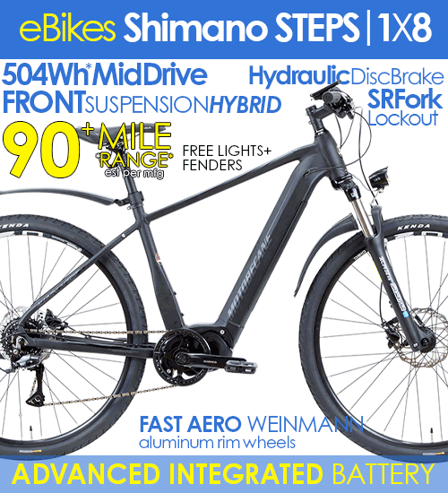 SHIMANO STEPS E5000 / 504WH MID-DRIVE TOP RATED ADVENTURE HYBRID, SHIMANO 1X12SPD! SHIMANO STEPS SYSTEM, WTB TCS WHEELS + COMPARE $4500 NOW $2199+FREE SHIP48